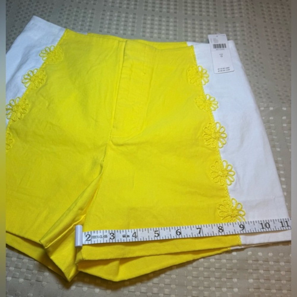 NWT Maeve Surf City Linen Blend Embellished Shorts | US 0 / UK 4 - Picture 9 of 13